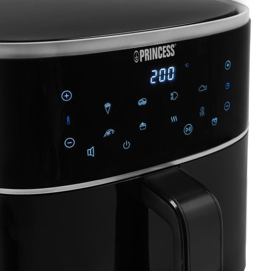 Princess digitale airfryer 6l heteluchtfriteuse (zwart, 6 liter)