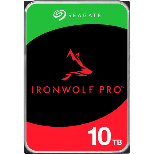 Seagate ironwolf pro 10 tb harde schijf (st10000nt001, sata 600, 24 7)