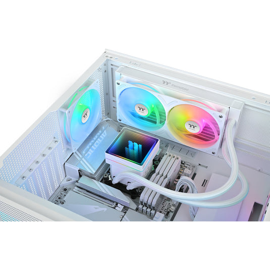 Thermaltake th240-s v3 argb sync aio liquid cooler - snow edition waterkoeling (wit)