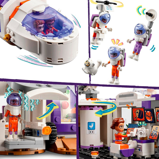 Lego friends - ruimtebasis op mars en raket constructiespeelgoed (42605)