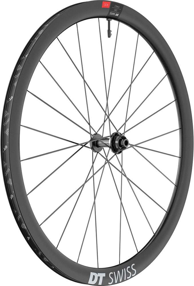 Load image into Gallery viewer, Dt swiss arc 1100 dicut® carbon 38 disc cl front wheel
