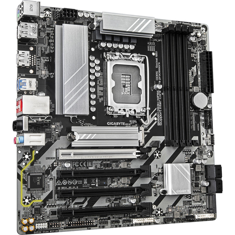 Load image into Gallery viewer, Gigabyte b860m ds3h wifi6e socket 1851 moederbord (raid, 2.5gb-lan, wi-fi 6e, bt, sound, µatx)
