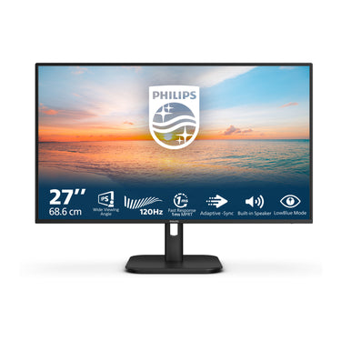 Philips 27e1n1200a 00 27 monitor (zwart, vga, hdmi, displayport, audio, 120 hz)
