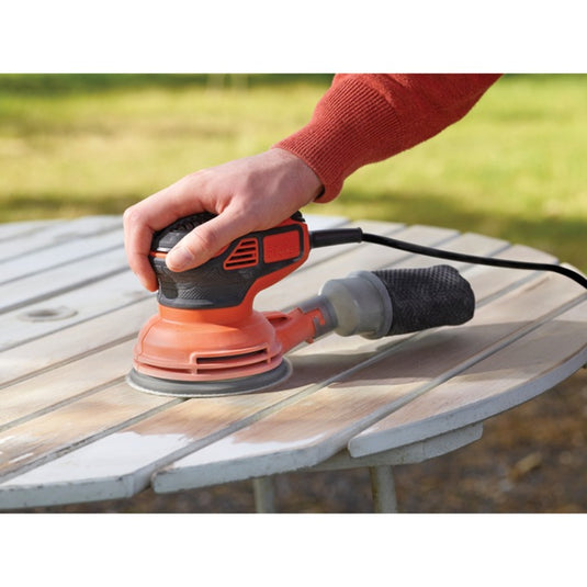 Black+decker excentrische schuurmachine ka199-qs (oranje zwart)