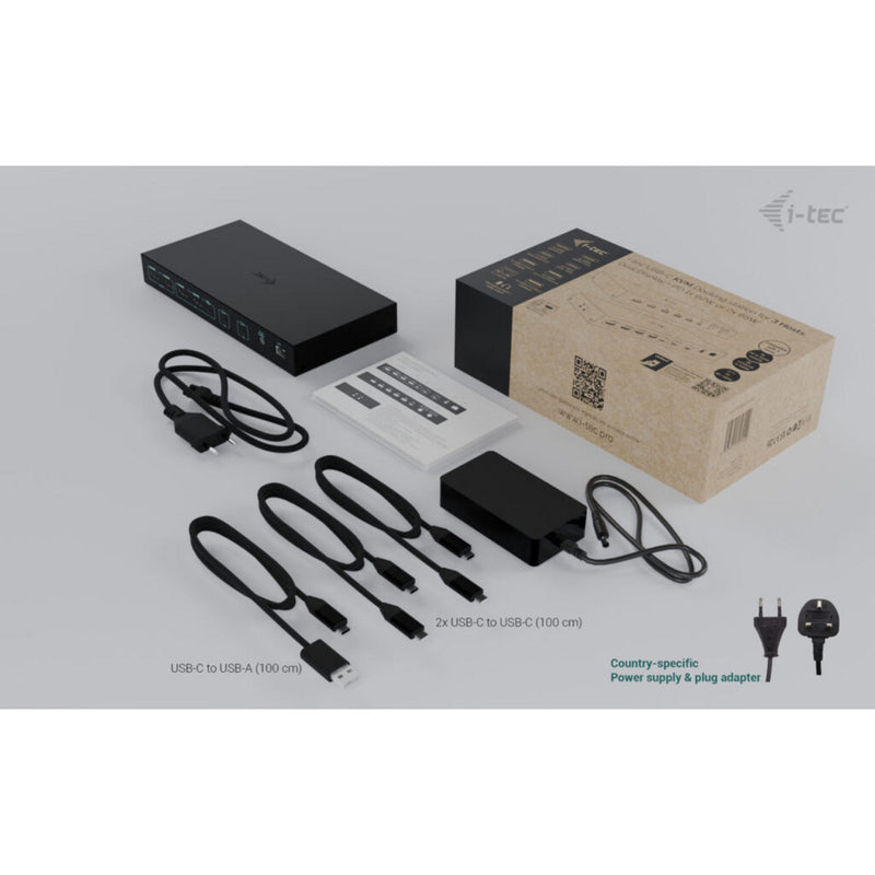 Load image into Gallery viewer, I-tec usb-c kvm dock pro dockingstation (zwart)
