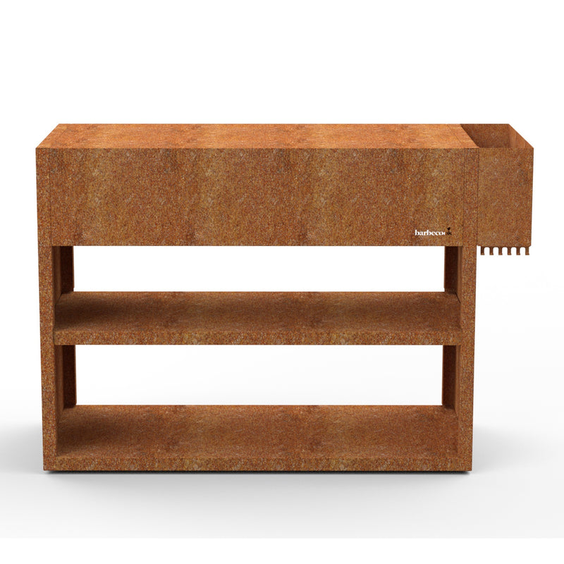 Load image into Gallery viewer, Barbecook nestor buddy uit cortenstaal tafel

