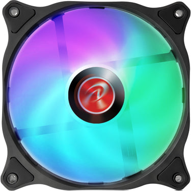 Raijintek eos 12 rbw add-2 rgb case fans (zwart, 2 stuks, 120 x 120 x 25 mm, pwm)