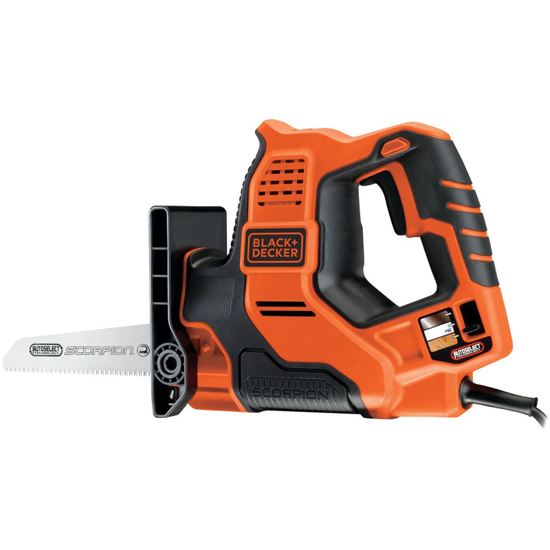 Load image into Gallery viewer, Black+decker 500w scorpion multizaag met autoselect technologie rs890k-qs reciprozaag (oranje zwart)
