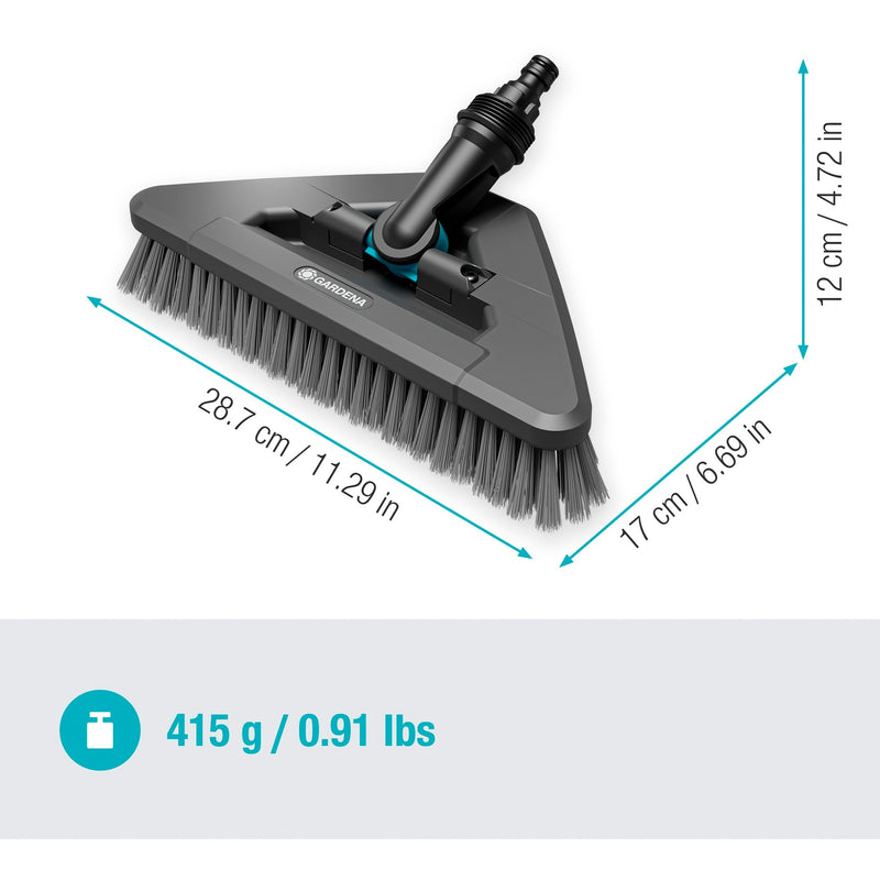 Load image into Gallery viewer, Gardena cleansystem steelborstel soft flex wasborstel (grijs, 18812-20)

