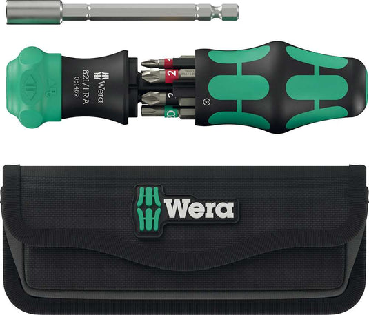 Wera kraftform kompakt 20 ra-r with bag, 6-piece bit set