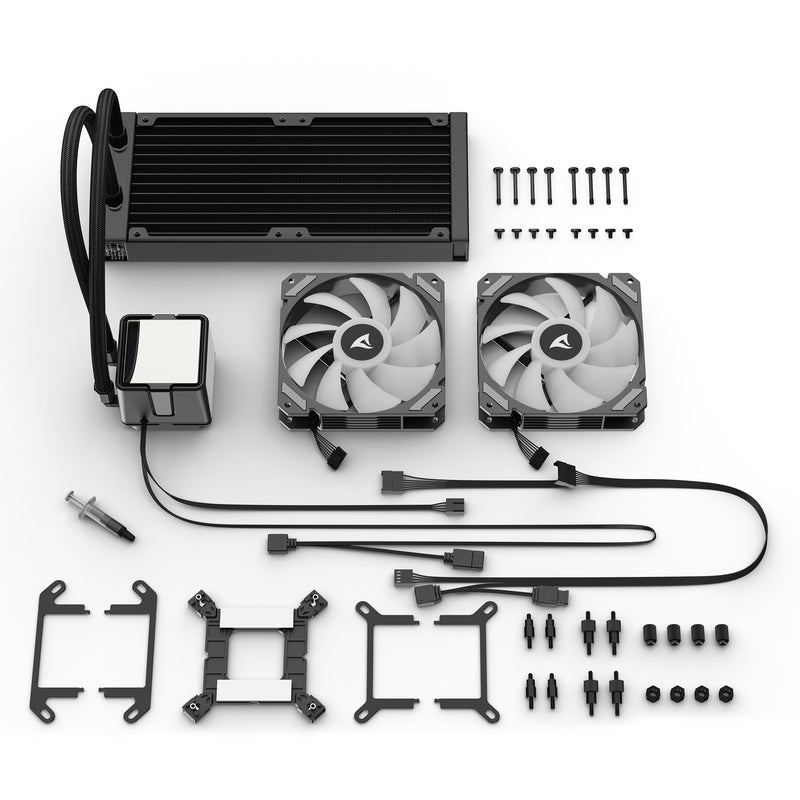 Load image into Gallery viewer, Sharkoon s50 argb waterkoeling (zwart, 4-pins pwm)
