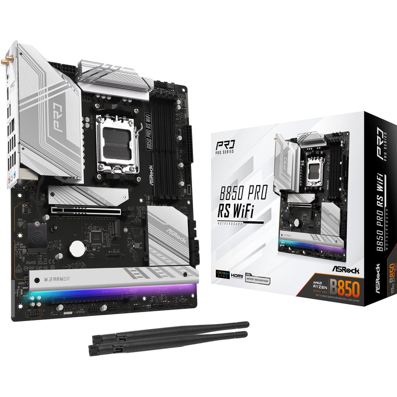 Load image into Gallery viewer, Asrock b850 pro rs wifi socket am5 moederbord (raid, 2,5gb-lan, wlan, bt, sound, atx)
