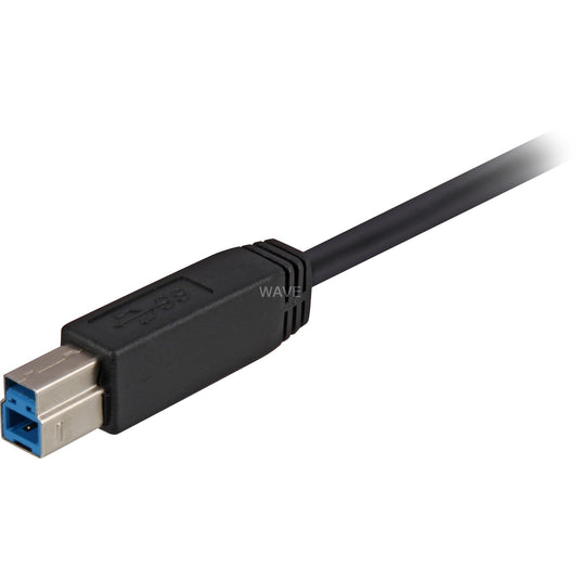 Sharkoon usb-a 3.0 > usb-b kabel (zwart, 3 meter)