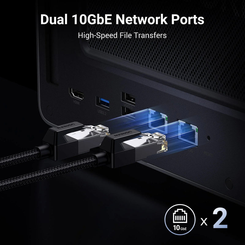 Load image into Gallery viewer, Ugreen nasync dxp8800 plus (grijs, wifi, 2x 10gbe, hdmi, thunderbolt 4 (40 gb s))
