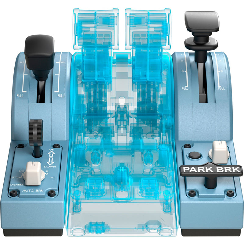 Load image into Gallery viewer, Thrustmaster tca quadrant add-on airbus edition gaming gasregelaar (blauwgrijs zwart, pc)

