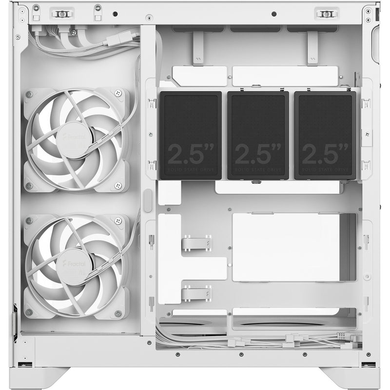 Afbeelding laden in galerijviewer, Fractal design pop 2 vision rgb midi tower behuizing (wit | 1x usb-a | 1x usb-c | rgb | tempered glass)
