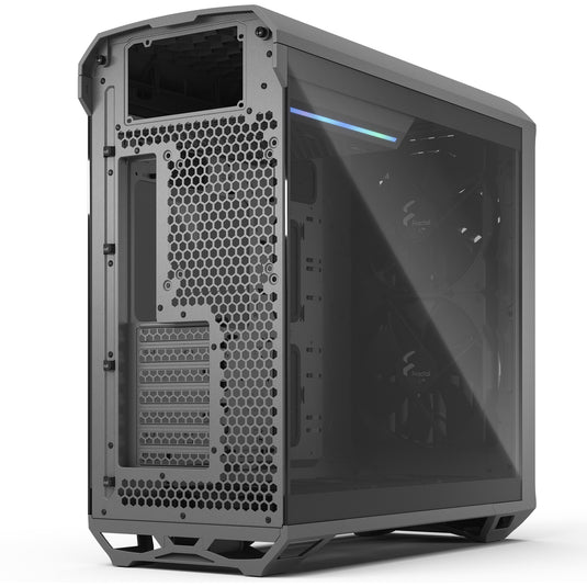 Fractal design torrent gray tg light tint midi tower behuizing (grijs | 2x usb-a | 1x usb-c | tempered glass)