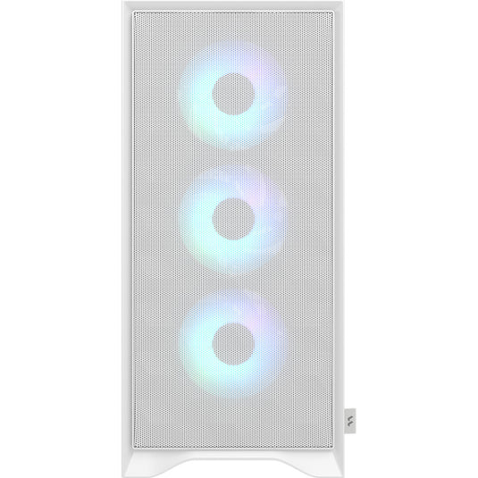 Fractal design pop 2 air rgb midi tower behuizing (wit | 1x usb-a | 1x usb-c | rgb | tempered glass)