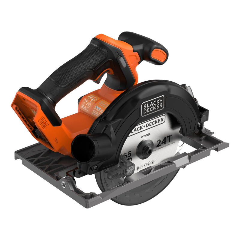 Load image into Gallery viewer, Black+decker 18v brushless cirkelzaag 165mm handcirkelzaag (zwart oranje, accu en oplader niet inbegrepen)
