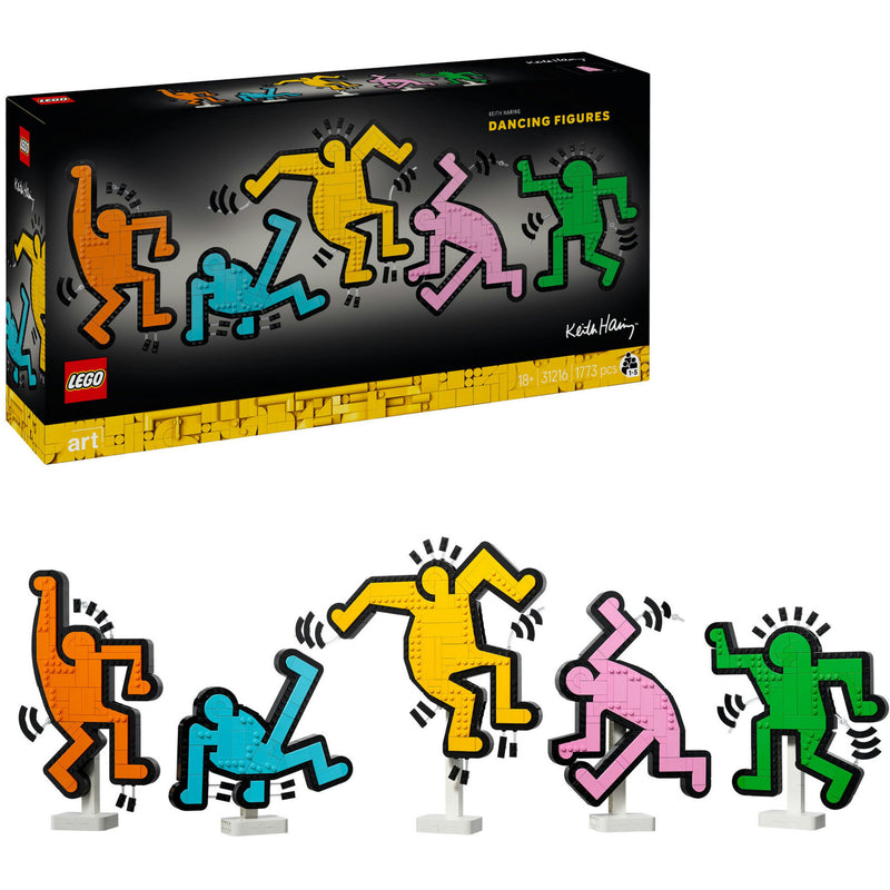 Load image into Gallery viewer, Lego art 31216 keith haring dansende figuren
