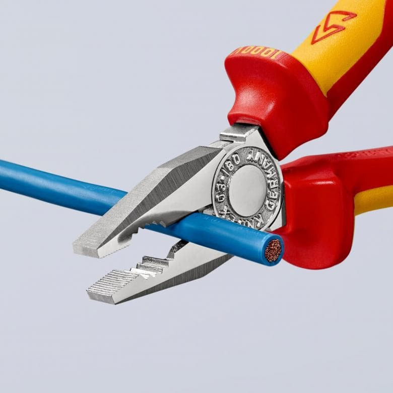 Load image into Gallery viewer, Knipex kombitang 03 06 160 combinatietang (rood geel, 160 mm)
