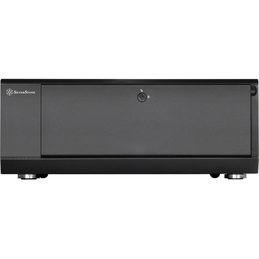 Silverstone sst-gd10b htpc behuizing (zwart | 2x usb-a)