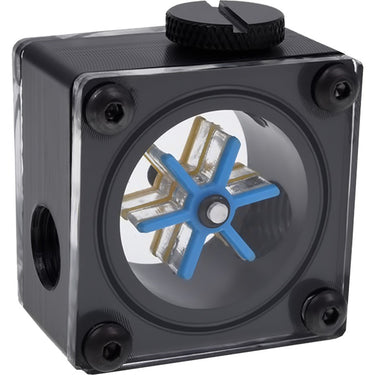 Alphacool eisflügel doorstroomindicator g1 4 square doorstroommeter (zwart)