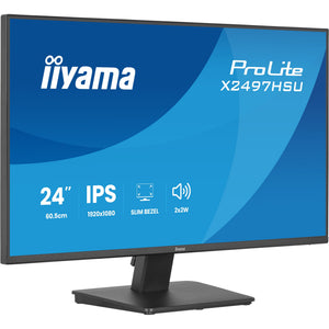Iiyama prolite x2497hsu-b1 23.8 monitor (zwart, hdmi, displayport, 2x usb-a, 2x usb-c)
