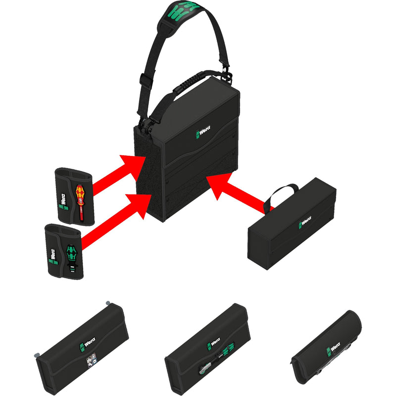 Load image into Gallery viewer, Wera 2go 2 tas (zwart)
