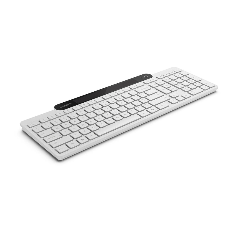 Load image into Gallery viewer, Lenovo 800 self-charging bluetooth keyboard (wit, us lay-out (qwerty), plunger, 100%, plunger switch, bluetooth 5.1, usb-c)
