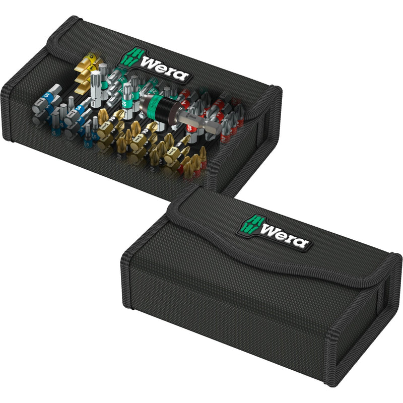 Load image into Gallery viewer, Wera bit-safe 61 universal 1, 61‑delig bitset (zwart groen)
