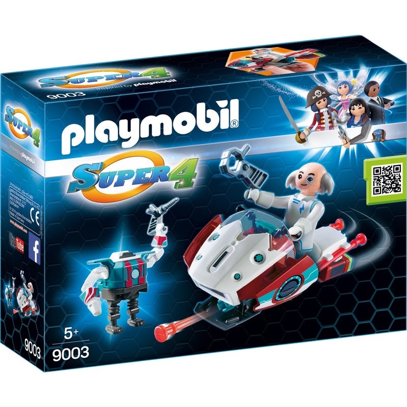 Load image into Gallery viewer, Playmobil super 4 - skyjet met dr. x robot constructiespeelgoed (9003)
