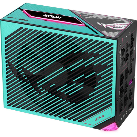 Asus rog thor platinum iii hatsune miku edition modulaire 1200 watt voeding (zwart, 1x 12v-2x6, 4x pcie)