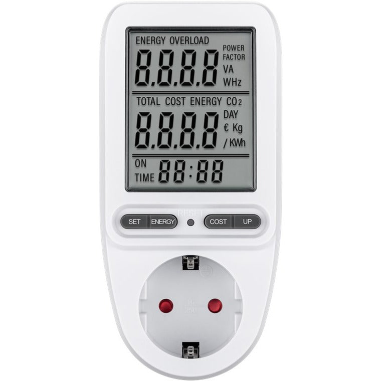 Load image into Gallery viewer, Goobay digitale energiekostenmeter pro meetapparaat (wit)

