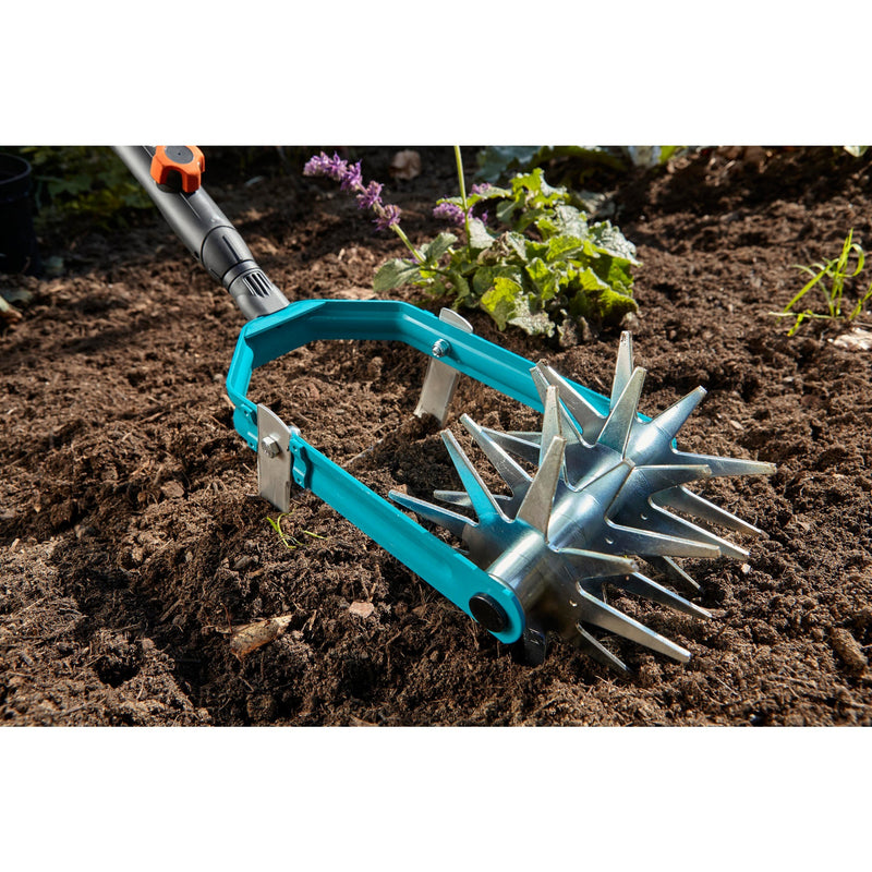 Load image into Gallery viewer, Gardena combisystem sterfrees met wiedmes schoffel (turquoise, 3195-20)
