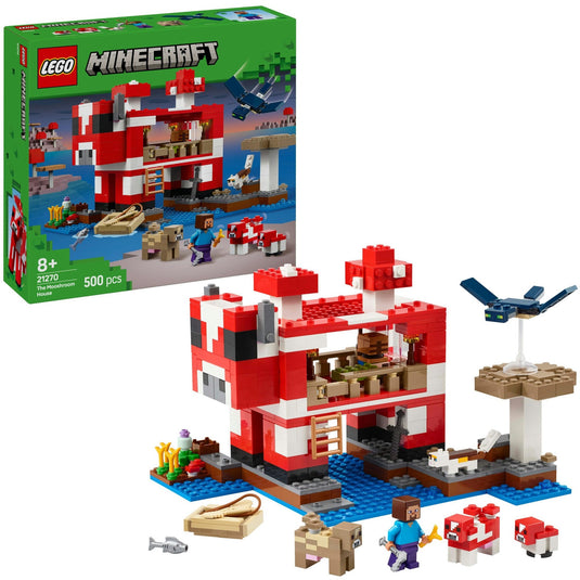 Lego minecraft 21270 het mooshroom huis
