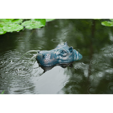 Ubbink drijvende spuitfiguur nijlpaardenkop waterornament