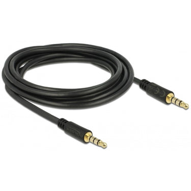 Delock 3,5 mm male > 3.5 mm male kabel (zwart, 3 meter)
