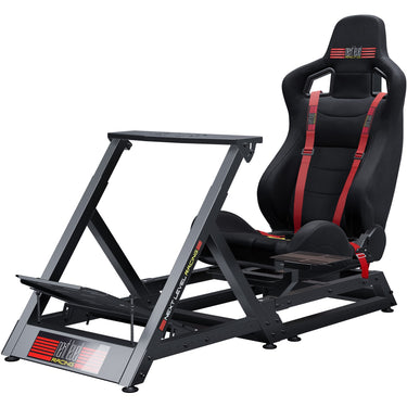 Next level racing gttrack simulator cockpit racing simulator (zwart)
