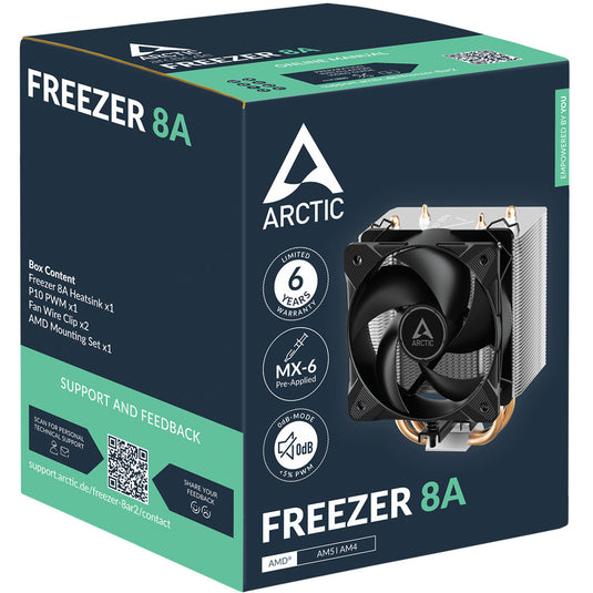 Arctic freezer 8a cpu-koeler (4-pin pwm)
