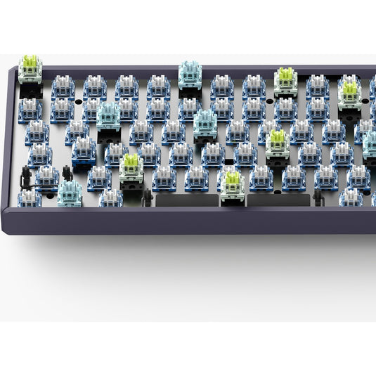 Iqunix f97 lavandin wireless mechanical keyboard (lavendel, us lay-out (qwerty), cherry mx brown, 96%, rgb leds, hot-swappable, pbt, 2.4ghz | bluetooth 5.1 | usb-c)