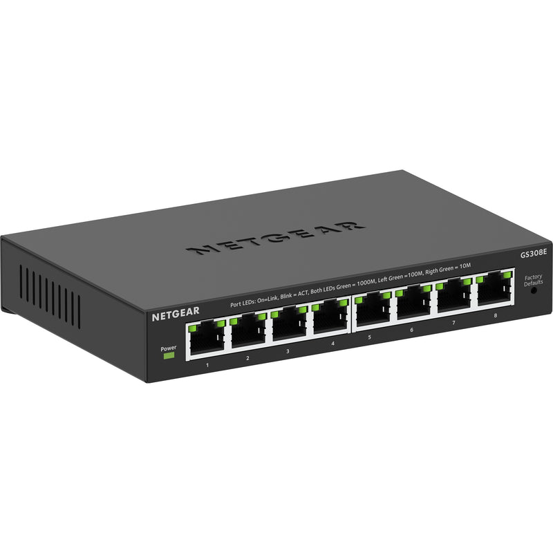Load image into Gallery viewer, Netgear 8-poorts gigabit ethernet plus-switch (gs308ev4) (zwart, unmanaged)
