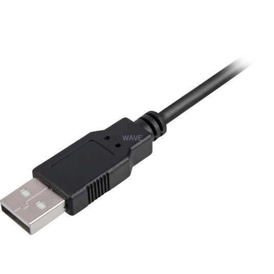 Sharkoon usb-a 2.0 > mini usb-b kabel (zwart, 0,5 meter, dubbele afscherming)