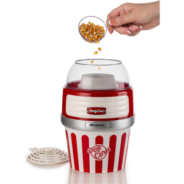 Ariete party time pop corn xl machine 2957 00 popcornmaker (rood wit)