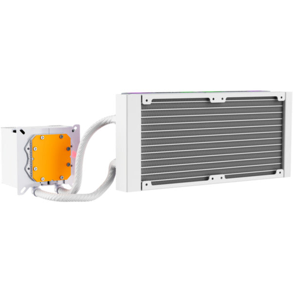 Afbeelding laden in galerijviewer, Xyz pc gear hydrotemp aio 240 waterkoeling (wit, argb, pwm)
