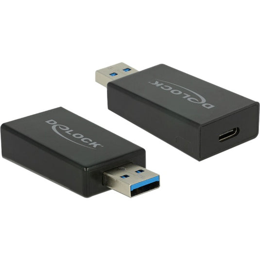 Delock usb-a 3.2 gen 2 naar usb-c 3.2 gen 2 adapter (zwart)