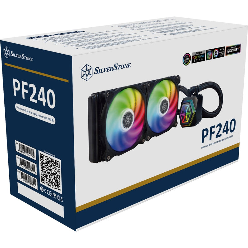 Load image into Gallery viewer, Silverstone sst-pf240-argb-v2 waterkoeling (zwart, incl. rgb controller)
