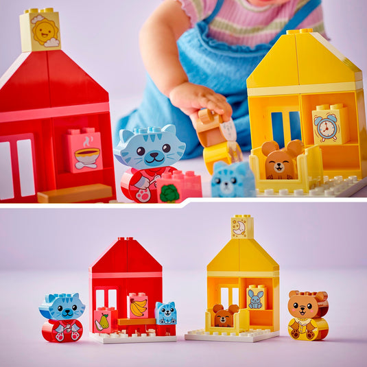 Lego duplo - dagelijkse gewoontes - eten en slapen constructiespeelgoed (10414)