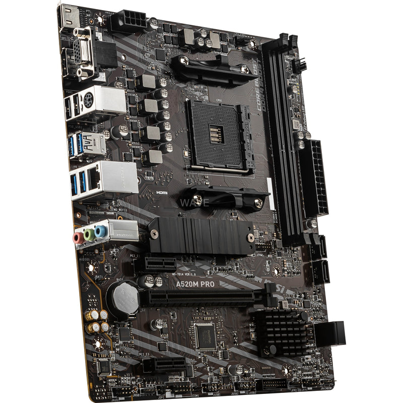 Load image into Gallery viewer, Msi a520m pro socket am4 moederbord (raid, gb-lan, sound, µatx)
