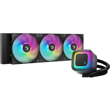 Deepcool le360 v2 serie - all-in-one waterkoeling - 360mm - rgb verlichting - zwart